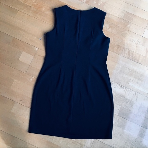 CDC Petites Vintage Black Fitted Dress, Floral, Embroidered, Black, Red, Size 10 - Picture 3 of 17